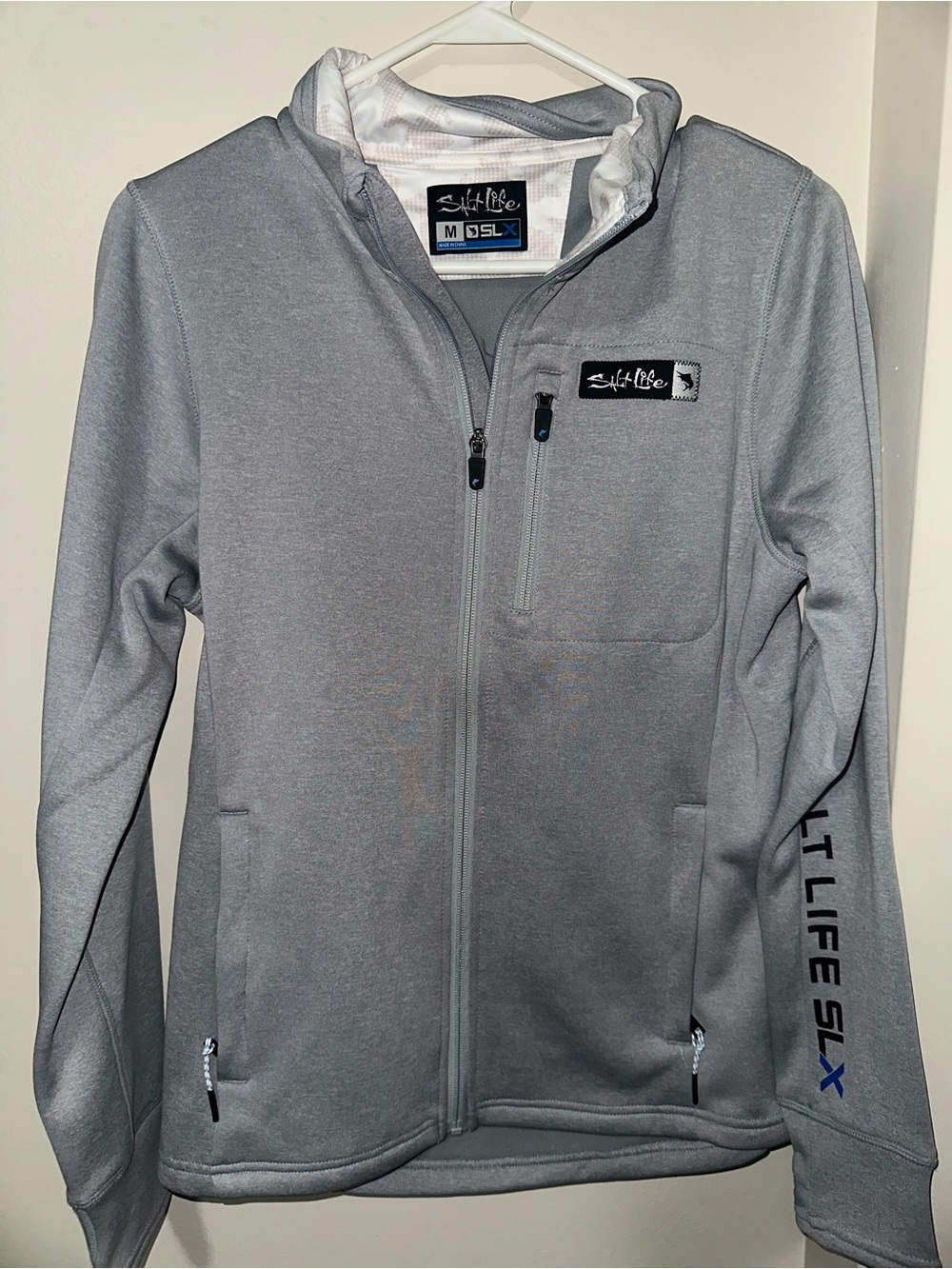 Salt Life mens gray Full-Zip Performance Jacket